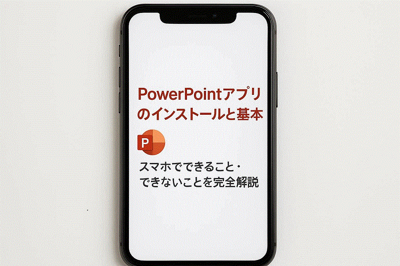 PowerPointアプリのインストールと基本操作